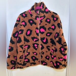 Leopard teddy jacket